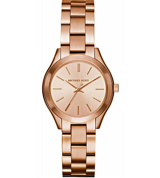 Michael Kors Rose Gold Mini Slim Runway MK3513