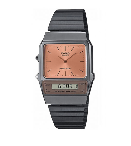 Casio Vintage με Μαύρο Μπρασελέ AQ-800ECGG-4AEF