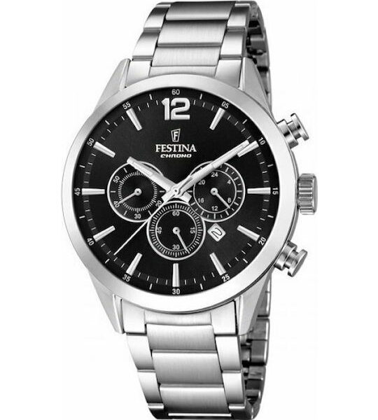Festina Timeless Stainless Steel Chronograph F20343/8
