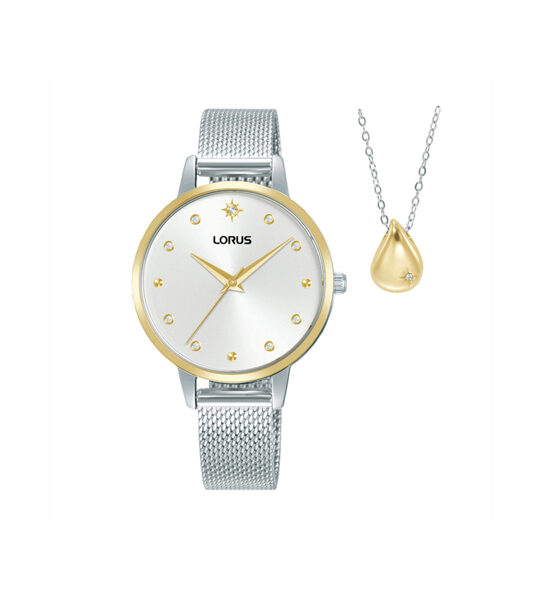 Lorus Women Set Silver με Δώρο Κόσμημα RG286XX9