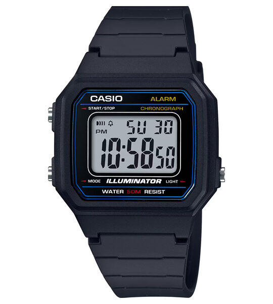 Casio Illuminator Black W-217H-1AV