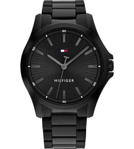 Tommy Hilfiger Black bracelet Mens watch 1710680