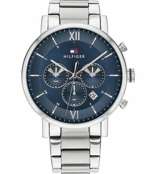 Tommy Hilfiger Αντρίκο Ρολόι  Με Μεταλλικό Μπρασελέ 1710409