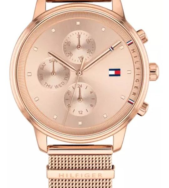 Tommy Hilfiger Γυναικείο Ρολόι  Με Ροζ Χρυσό  Μεταλλικό Μπρασελέ 1781907