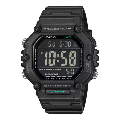 Casio  Αντρικό Ρολοί Ψηφιακό Με Μετταλικό Μπρασελέ AE-1600HX-1BV