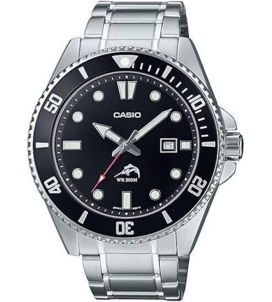 Casio  Αντρικό Ρολοί Με Μετταλικό Μπρασελέ  MDV-106DD-1A1