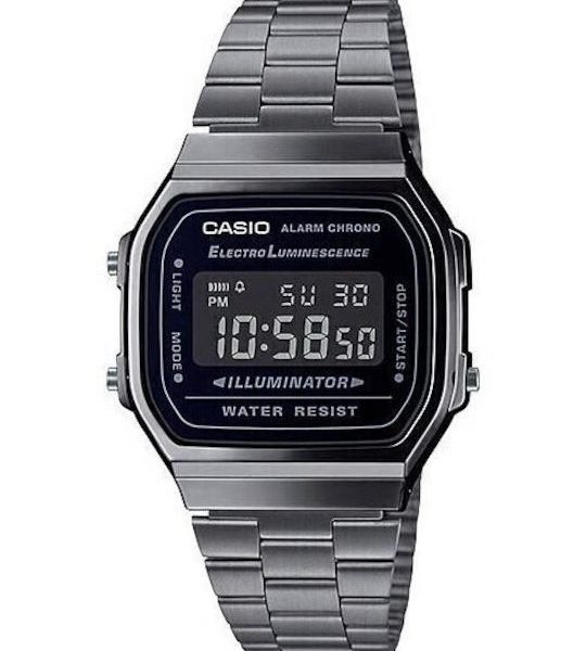 Casio  Αντρικό Ρολοί Με Μετταλικό Μπρασελέ  A-168WGG-1B