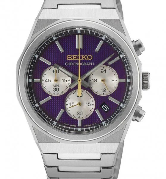 Seiko Αντρικό Ρολόι Limited Edition Χρονογράφος Με Ασήμι Μεταλλικό Μπρασελέ HGK003P1